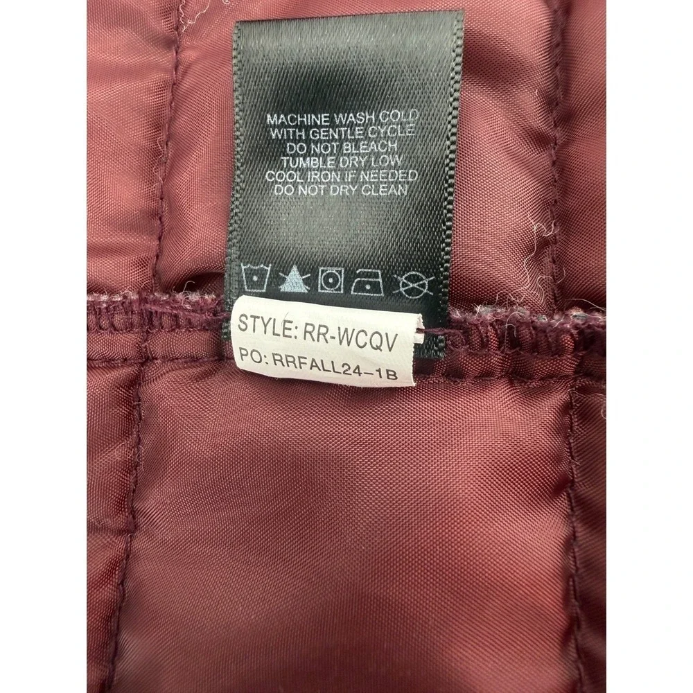 Rail Riders The Rambler Vest Mens Small Navy Blue Quilted Wool‎ Blend RR-WCQV